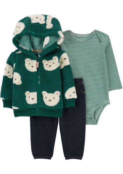 Erkek Bebek Hırkalı Set 3'lü Paket