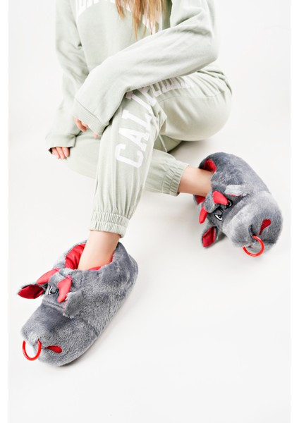 Yumuşak Taban Sevimli Hayvan Panduf Gri fiyatları