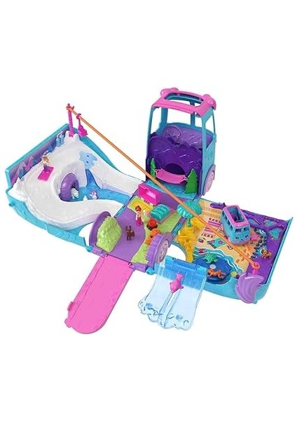 Pocket™ Karavan Macerası™ Polly Pocket Karavan Macerası Oyun Seti, Mikro Bebekler, Dönüştürülebilir Karavan, Evcil Hayvanlar ve Oyuncak Araba JCC22 fırsatları