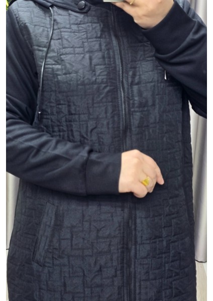 Kadın Giyim Büyük Beden Kapşonlu Polarlı Kapitone Kap fiyatları