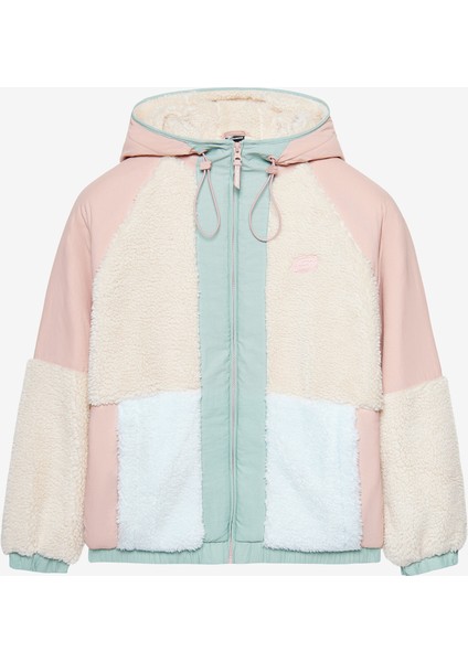 W Outdoor Fleece Full Zip Sherpa Erkek Pembe Mont S232311-0273