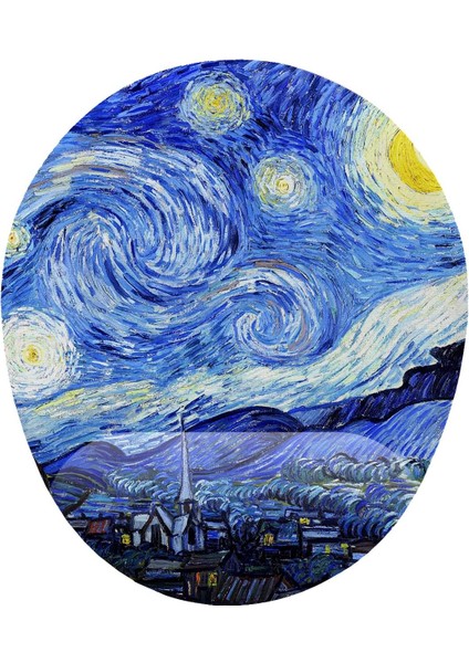 Fikirler Van Gogh Starry Night Bilek Destekli Mouse Pad