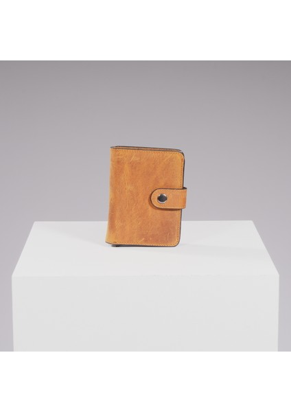 Thyke Vintage Deri Cüzdan Kartlık