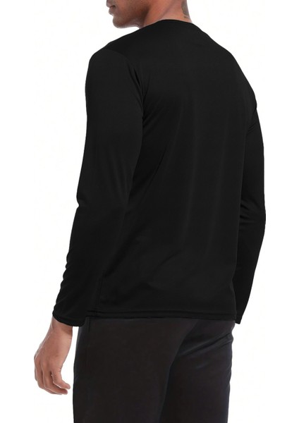 Erkek %100 Pamuklu Likralı Esnek Spor Koşu Günlük Antrenman Uzun Kollu Penye T-Shirt fiyatları