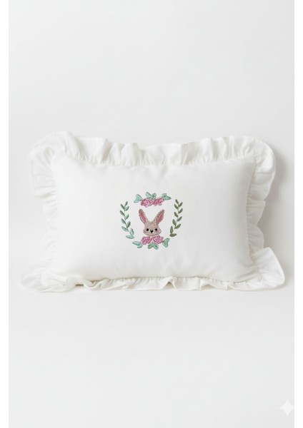 Pembe Tavşan Nakış Isme Özel 6'lı Bebek Set %100 Pamuk Tulum Battaniye Şapka Puset Örtü Yastk Eldivn indirimleri