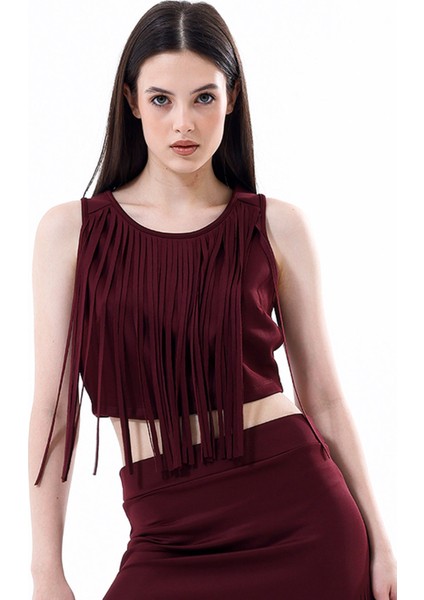 Arkası Fermuarlı Önü Püsküllü Scuba Bustiyer | BST35811 fiyatları