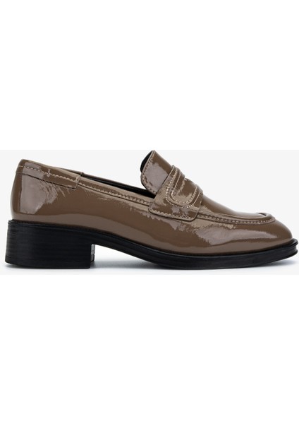 Kadın Hakiki Deri Vizon Loafer Ayakkabı 324 1202 Bn Ayk SK25-26 Vızon Rgn