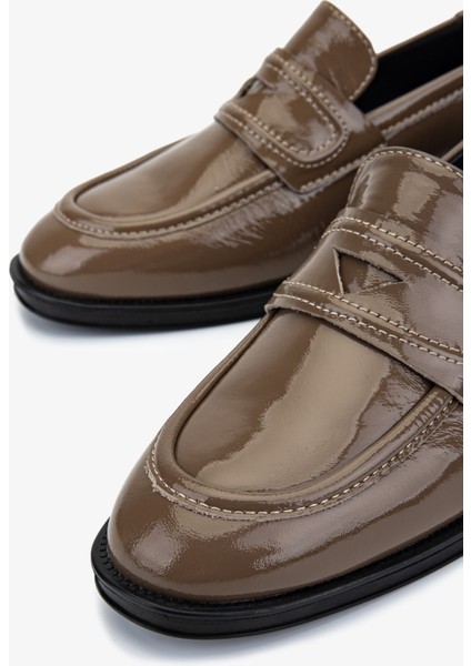 Kadın Hakiki Deri Vizon Loafer Ayakkabı 324 1202 Bn Ayk SK25-26 Vızon Rgn modelleri