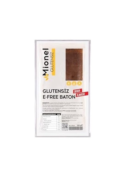 Mionel Gluten-Free Baton Ekmek, 320G modelleri