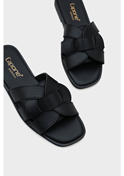 Lauren Kadın Terlik Suni Deri Hafif ve Rahat Ev Kullanımı