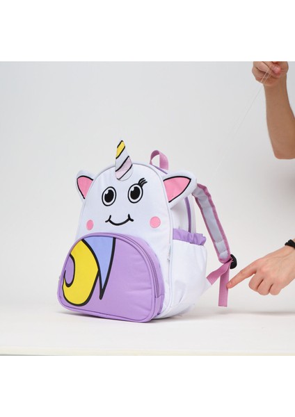 Beyaz Unicorn Anaokulu Yuva Sırt Çantası Unicorn Kız Çocuk Ana Okul Çantası fiyatları