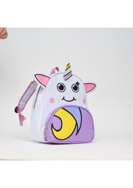 Beyaz Unicorn Anaokulu Yuva Sırt Çantası Unicorn Kız Çocuk Ana Okul Çantası modelleri