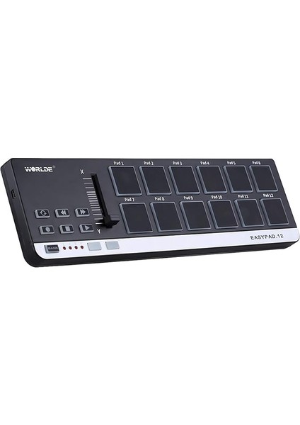 Worlde Easypad.12 Taşınabilir Mini USB 12 Davul Pad Mıdı Kontrol Cihazı