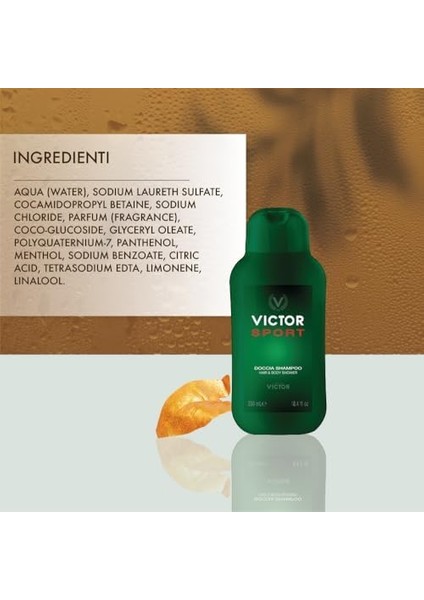 Victor Sport Doccia Shampoo Hair & Body Shower 250 ml Şampuan modelleri