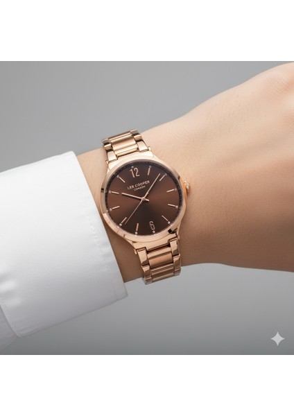 Kadın Kol Saati Altın Renk, Siyah Kadran - Şık Metal Kordon, 2 Yıl Garantili modelleri