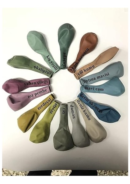 Yeşili Sütlü Kahve Krom Gold Balon Seti 35 Adet fiyatları