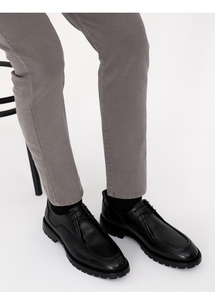 Erkek Siyah %100 Deri Casual Ayakkabı 50319294-VR046 fırsatları