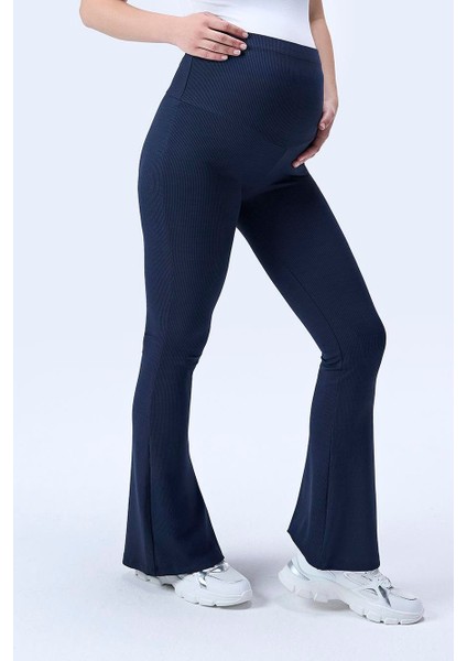 Imaj 367 Lacivert Renk Toparlayıcı ve Extra Esnek Etkili Yüksek Bel Ispanyol Paça Hamile Tayt fiyatları