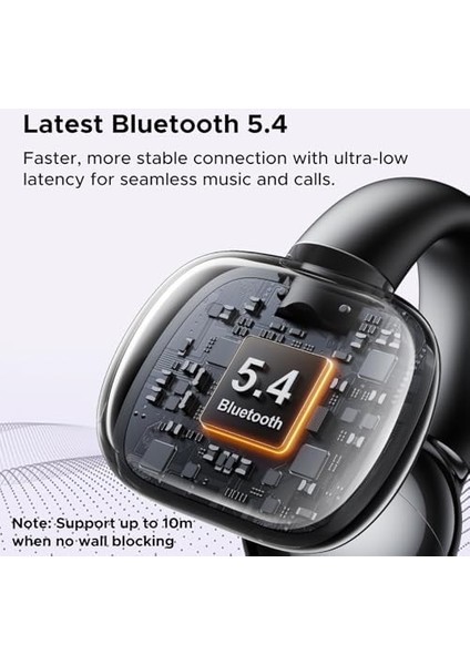 Hitune S3 Kablosuz Kulaklık, 5.4, Açık Spor Kulaklık, Klipsli ve Gürültü Önleyici Enc, 30 Saat Çalma, Hızlı Şarj, Usb-C, Hi-Fi, Ipx5 Su Geçirmez, Siyah modelleri