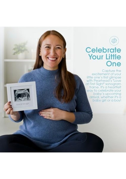 Ilk Görüşte Aşk Sonogram Resim Çerçevesi, Hamilelik Hatırası Fotoğraf Çerçevesi, Cinsiyetsiz Bebek Odası Dekoru, Günü Aksesuarı, Beyaz modelleri