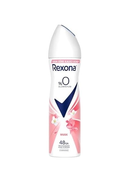 Rexona Kadın Sprey Deodorant Musk %0 Alüminyum 150 ml