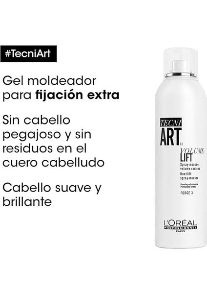 Professionnel Paris Tecni Art Volume Lift-Saç Diplerine Hacim Veren Köpük Sprey 250 ml fırsatları