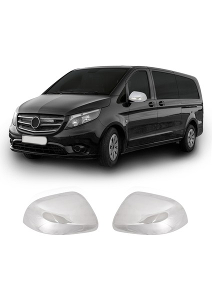Mercedes Vito W447 Uyumlu 2014 Ve Üzeri Krom Ayna Kapağı 2 Parça Paslanmaz Çelik fiyatları