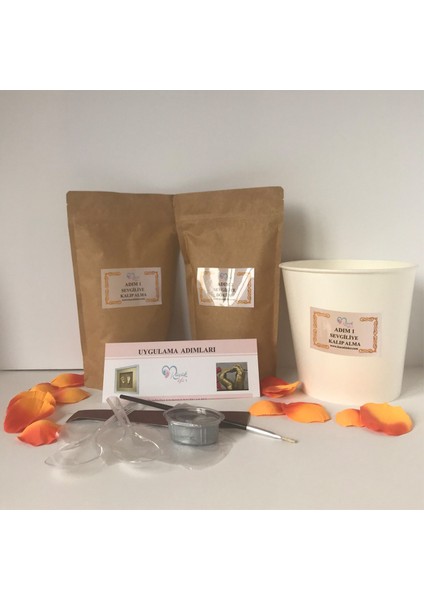 Cam Fanuslu - Aljinat ile 3 Boyutlu Sevgiliye El İzi Heykeli Kalıp Seti modelleri