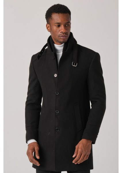 Erkek Kaşe Kaban – Çıkartılabilir Fermuarlı Ribanalı Yaka, Slim Fit Italyan Kesim, Şık ve Fonksiyonel Bej, Taba, Kahverengi, Gri, Siyah modelleri