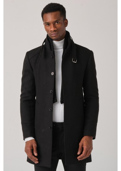 Erkek Kaşe Kaban – Çıkartılabilir Fermuarlı Ribanalı Yaka, Slim Fit Italyan Kesim, Şık ve Fonksiyonel Bej, Taba, Kahverengi, Gri, Siyah