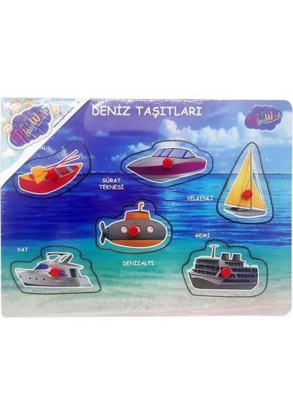 Ahşap Tutmalı Deniz Taşıtları Puzzle