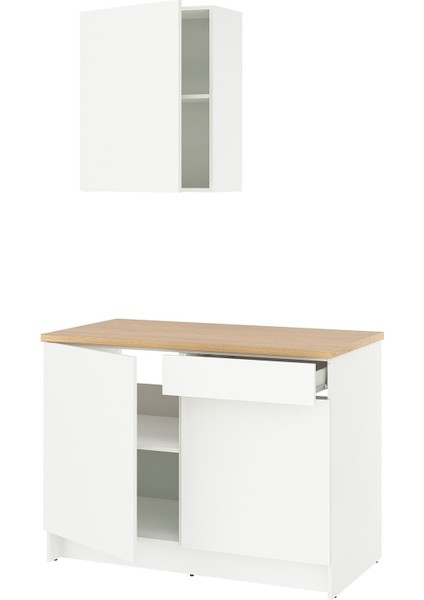 Mutfak dolabı kombinasyonu, beyaz, 120x61x220 cm, Batarya dahil değildir.