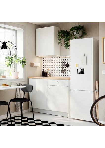 Mutfak dolabı kombinasyonu, beyaz, 120x61x220 cm, Batarya dahil değildir. fiyatları