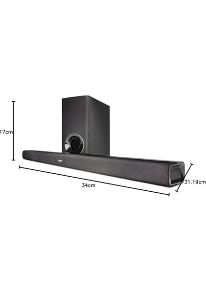 DHT-S316BKE2 Soundbar, Kablosuz Subwoofer ile (Arc, Opitcal, Bluetooth, Dolby ve Dts Decoder Ile), Siyah fiyatları