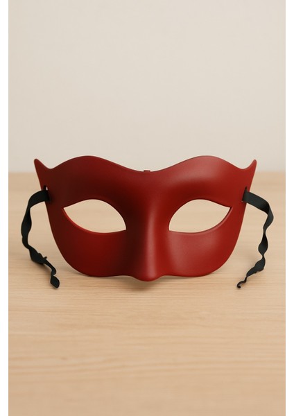 Koyu Kırmızı Maske Parti Kostüm Aksesuarı Yetişkin Kadın Için Şık Tasarım Göz Maskesi fiyatları