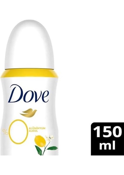Dove Kadın Deodorant%0 Alüminyum Limon Çiçeği & Vanilya 150ML