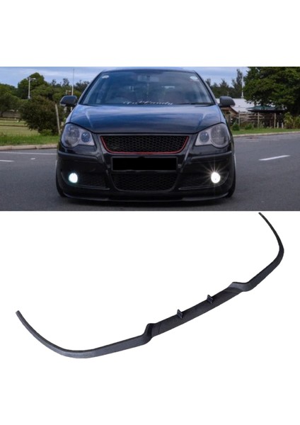 Vw Volkswagen Polo 9n Uyumlu Universal 3 Parça Cupra Kupra Ön Ek Tampon Dili Lip Esnek Karlık