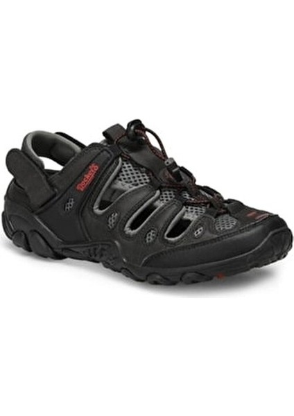 Erkek Sandalet Düz Topuklu Konforlu Tasarım Siyah Renk modelleri