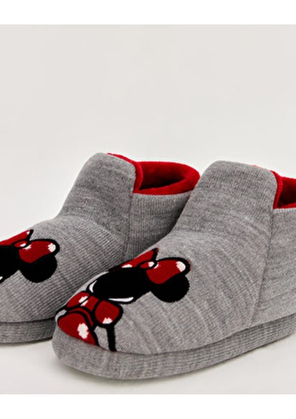 MICKE Kadın Mickey Mouse Figürlü Ev Pandufu Tekstil Malzemeden Rahat Kullanım fırsatları