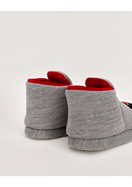 MICKE Kadın Mickey Mouse Figürlü Ev Pandufu Tekstil Malzemeden Rahat Kullanım