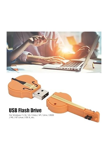 USB Flash Sürücü Keman Şekilli Müzik Severler Için, Taşınabilir USB Flash Sürücü, Veri ve Güzel Keman Şekilli Flash Sürücü, Müzik (64 Gb) fiyatları