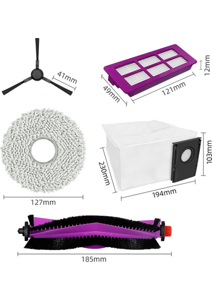 V15/V15 Pro Süpürme Robotu Sarf Malzemeleri Aksesuarları (Yurt Dışından) fırsatları