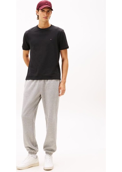 Erkek Regular Fit Pike Kumaş Bisiklet Yaka T-Shirt - Siyah fiyatları