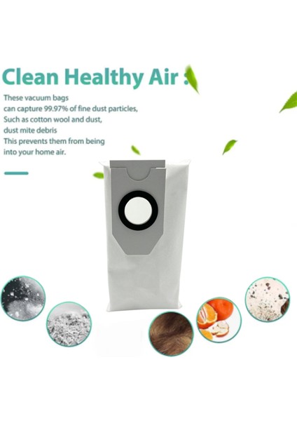 V12 Robot Süpürge Toz Torbası Yedek Parçaları Için 6 Adet Dokumasız Çöp Torbası (Yurt Dışından) modelleri