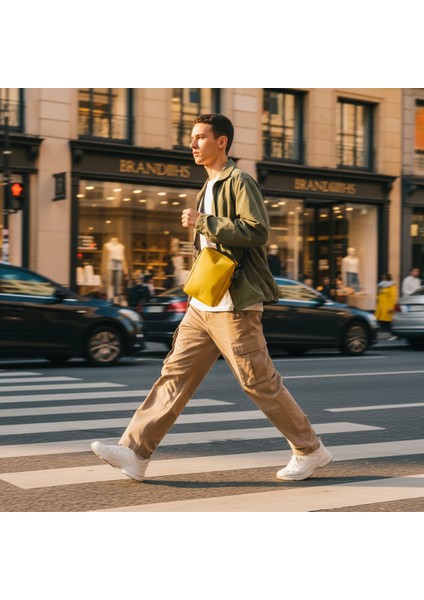 Mustard (Hardal) Glow Elegant Omuz Çantası