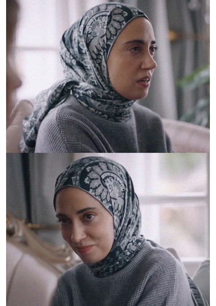 Kızılcık Şerbeti Nursema'nın Tercihi Bohemian Siyah Comfy Ipek Şal