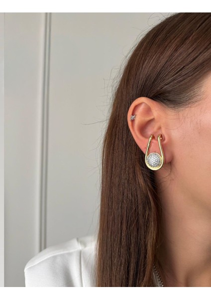 Çelik Rainbow Küpe