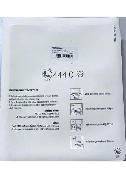 E.C.A Duş Spirali 150 CM – Duş Hortumu fiyatları