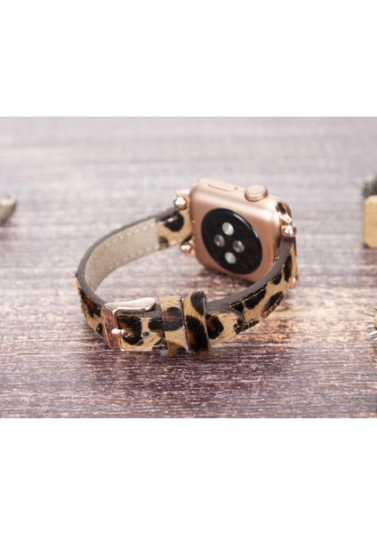Apple Watch Uyumlu Deri Kordon 38-40-41MM Ferro LEO1N modelleri