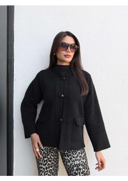 Dik Yaka Cepli Triko Hırka fiyatları